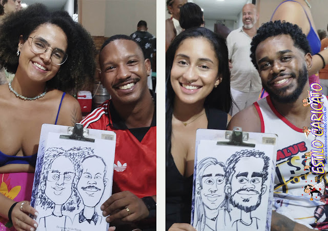 Caricatura ao vivo em Festa