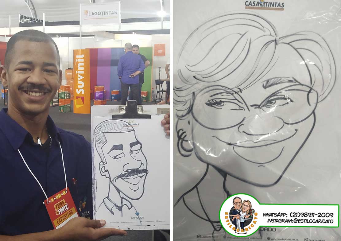 Feira + Forte: Caricatura ao vivo