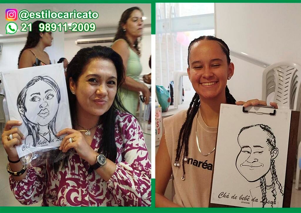 Caricatura ao vivo: Barra da Tijuca