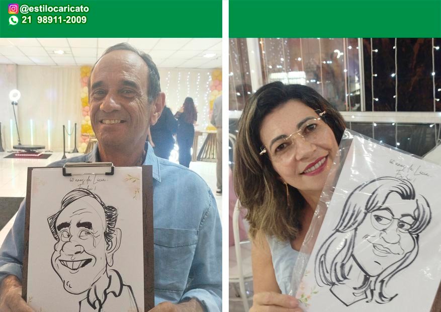 Caricatura ao Vivo em São Gonçalo: Colubandê