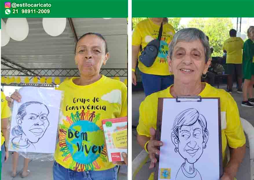 Caricatura ao vivo
Caricaturista fazendo desenho ao vivo em evento