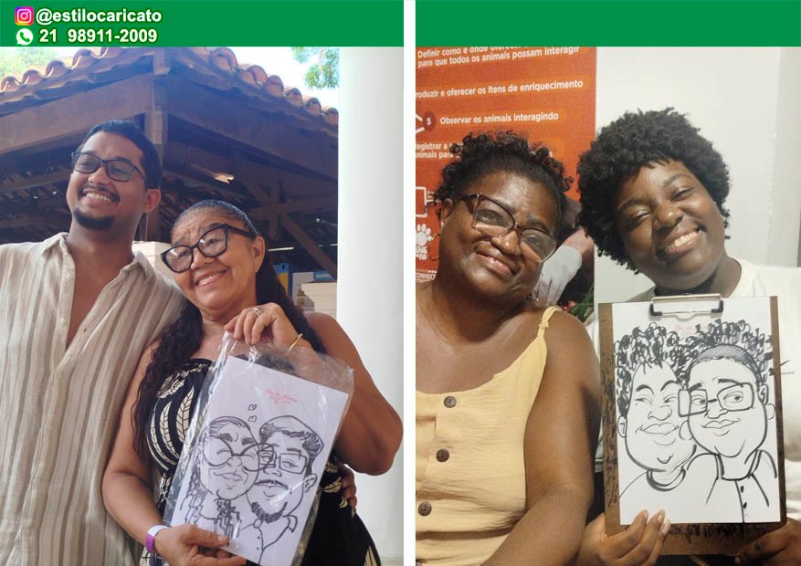 Caricatura ao vivo no BioParque