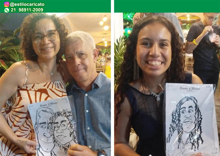 Caricatura ao Vivo em Festa de 15 Anos