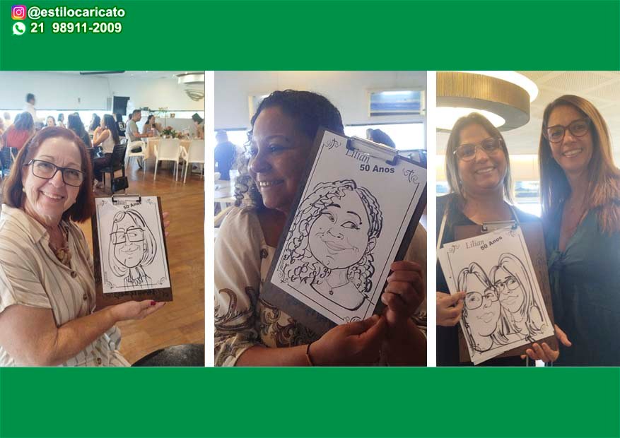 Caricaturas ao Vivo em Niterói
