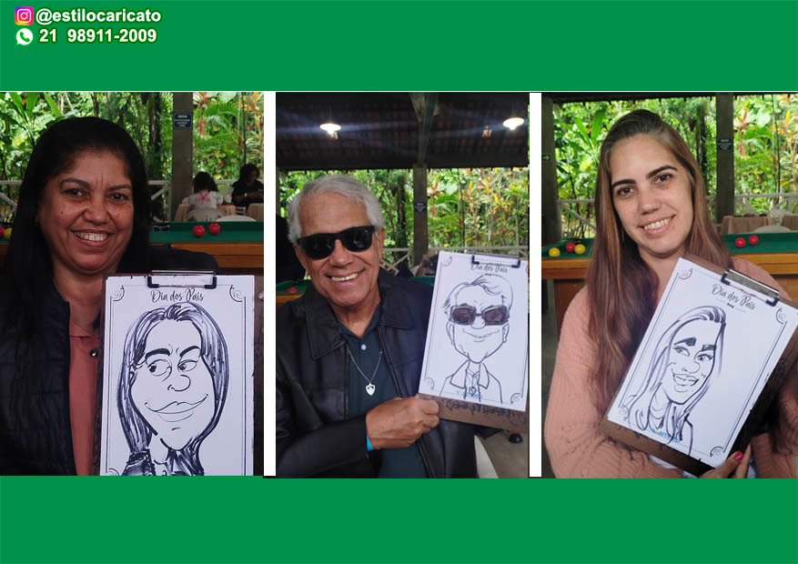 caricatura ao vivo em Vargem Grande