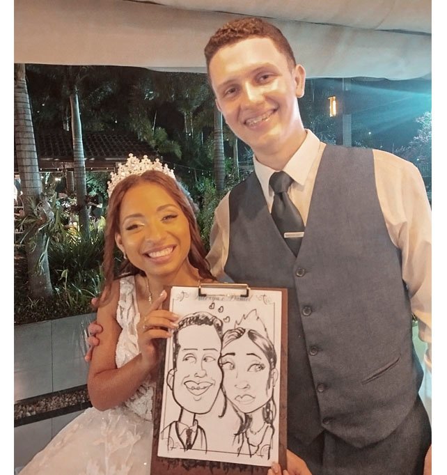 Caricatura ao Vivo em Casamento