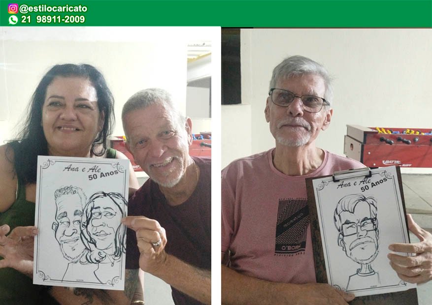 Caricatura ao vivo no Méier