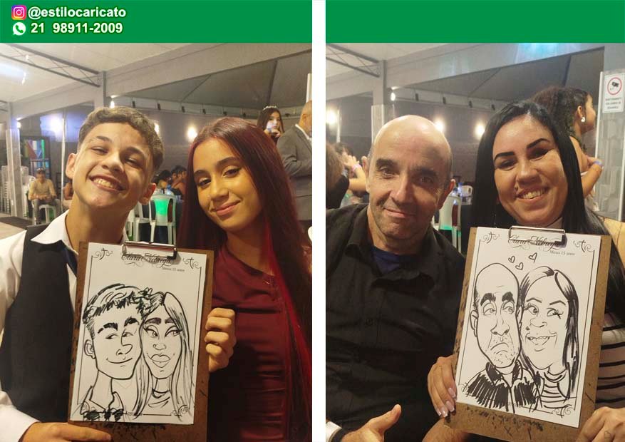 Caricaturista ao Vivo para Festas de 15 Anos no RJ