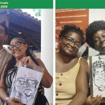 Caricatura ao vivo no BioParque