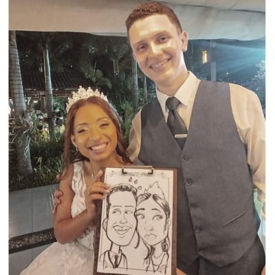 Caricatura ao Vivo em Casamento