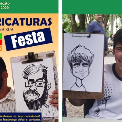 Caricatura ao Vivo no Evento da PUC Gávea