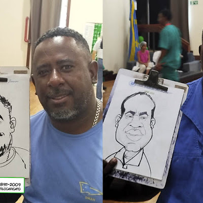 Evento corporativo do Iate Clube SIPAT 2025: Caricatura ao Vivo